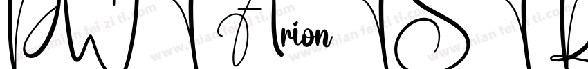 PWT ArionTST Regular字体转换